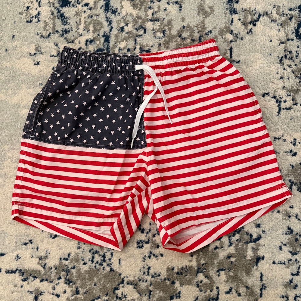 Chubbies Men’s American Flag Swim Trunks